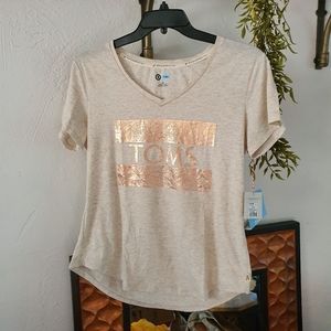 TOMS Rose Gold TShirt